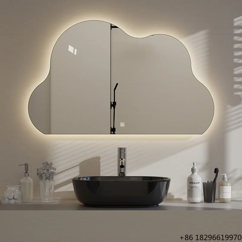 Smart LED Irregular Bathroom Mirror Anti-Fog Touch Dimming Human Sensor Vanity Makeup Mirror Custom Size
Smart LED Irregular Bathroom Mirror Anti-Fog Touch Dimming Human Sensor Vanity Makeup Mirror Custom Size