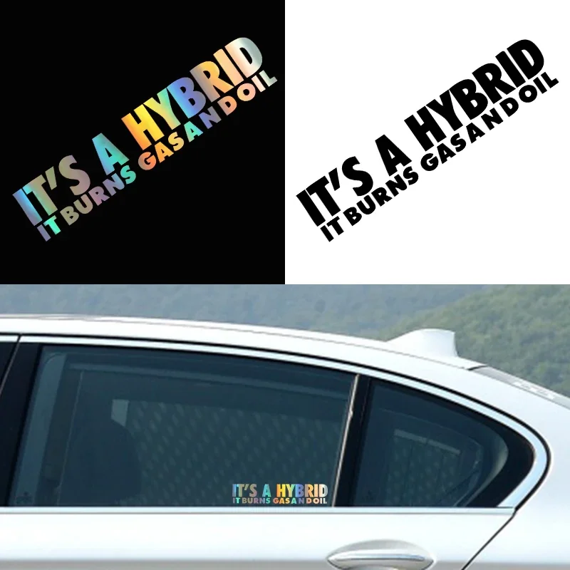 Car Interior Sticker YJZT IT'S A HYBRID IT BURNS GAS AND OIL Vinyl Sticker Personalized Car Sticker Black/Silver/Laser
Car Interior Sticker YJZT IT'S A HYBRID IT BURNS GAS AND OIL Vinyl Sticker Personalized Car Sticker Black/Silver/Laser