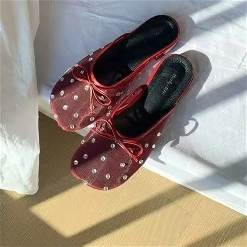 Crystal Bow Women Slippers Mules Shoes Flats Casual Sandals 2025 Summer Designer New Flip Flops Slingback Shoes Woman Shoes
Crystal Bow Women Slippers Mules Shoes Flats Casual Sandals 2025 Summer Designer New Flip Flops Slingback Shoes Woman Shoes