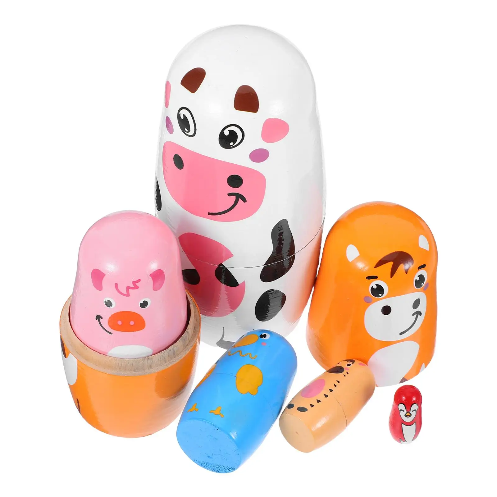 Cow Decoration Nesting for Kids Wood Toys Baby Animal Pattern Stacking Children's Handmade Lifelike
Cow Decoration Nesting for Kids Wood Toys Baby Animal Pattern Stacking Children's Handmade Lifelike