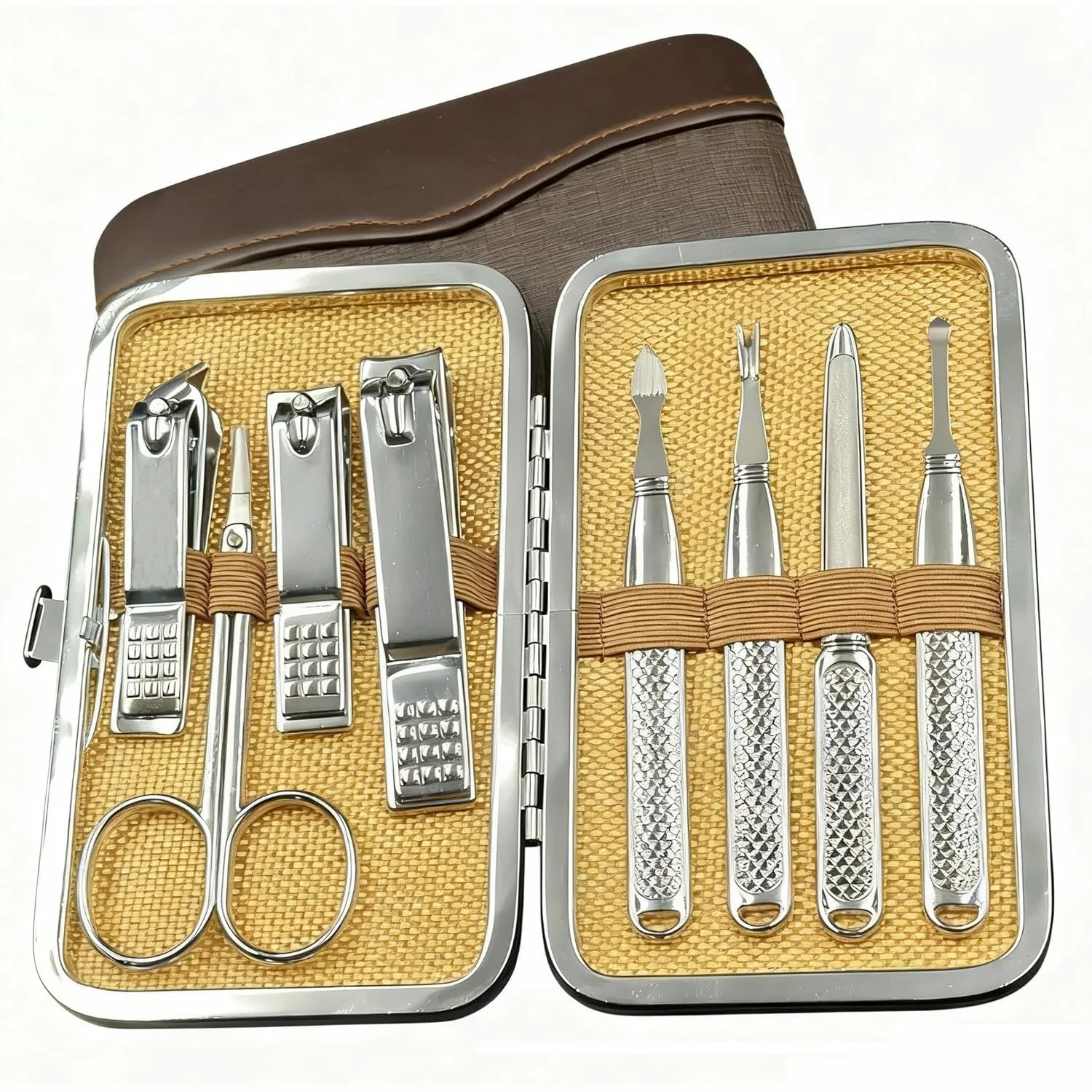 Professional Manicure Set for Men and Women, Stainless Steel Nail Clippers Kit with Travel Case, Pedicure Grooming Tools, Nail
Professional Manicure Set for Men and Women, Stainless Steel Nail Clippers Kit with Travel Case, Pedicure Grooming Tools, Nail