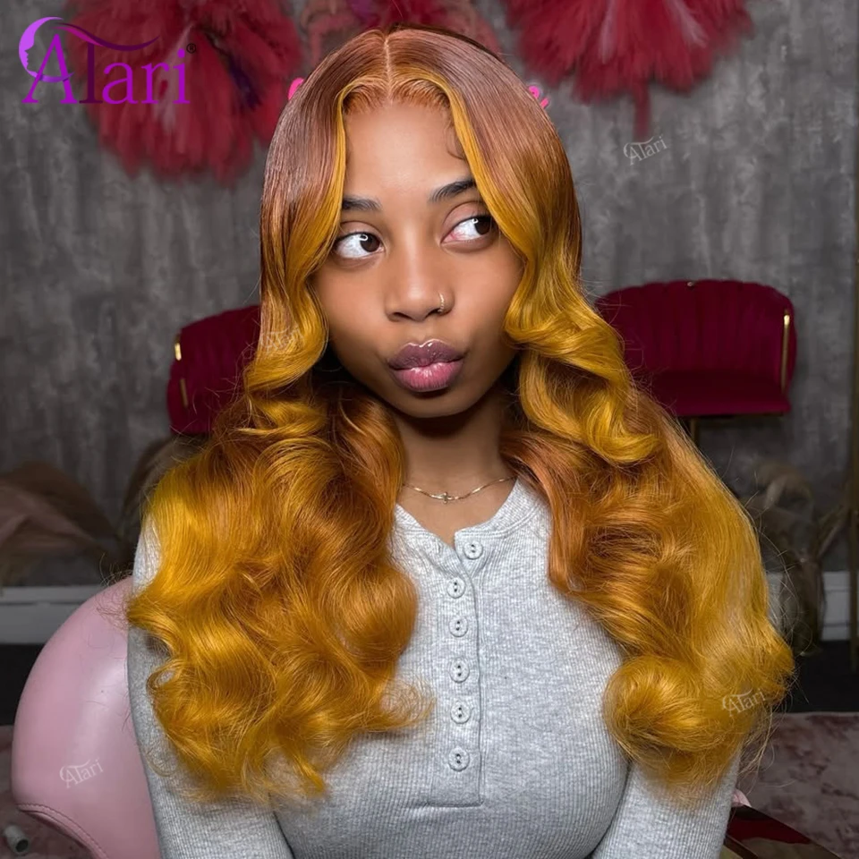 Ombre Ginger Colored 13x4 13x6 Lace Frontal Body Wave Human Hair Wigs Transparent Lace Front Brown Yellow Stripe Wig Pre Plucked
Ombre Ginger Colored 13x4 13x6 Lace Frontal Body Wave Human Hair Wigs Transparent Lace Front Brown Yellow Stripe Wig Pre Plucked