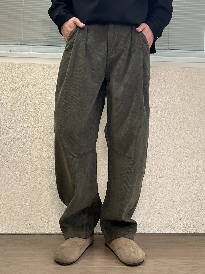 Waed Corduroy Long Pants Men's Loose Straight Casual Trousers Autumn Busin Casual Sle Elastic Waist mid Waist
Waed Corduroy Long Pants Men's Loose Straight Casual Trousers Autumn Busin Casual Sle Elastic Waist mid Waist