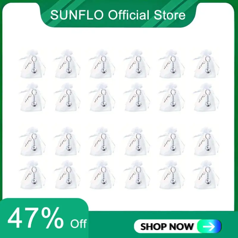 SUNFLO 24 шт. зеркальный брелок в виде диско-шара со шнурком, прозрачные сумки из органзы, бирки «Спасибо», аксессуары 70-х годов, сувениры для диско-вечеринки
SUNFLO 24 шт. зеркальный брелок в виде диско-шара со шнурком, прозрачные сумки из органзы, бирки «Спасибо», аксессуары 70-х годов, сувениры для диско-вечеринки
