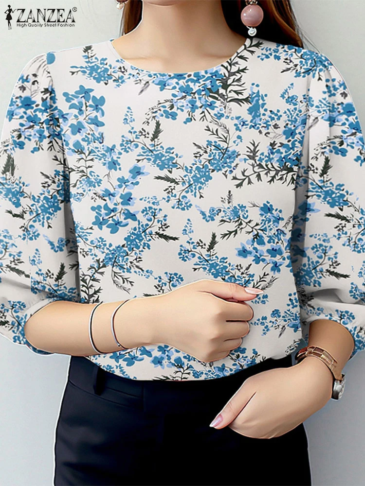 ZANZEA Fashion Women Tunic Tops Casual O-Neck Floral Print Commute Blouses Elegant 2025 Summer 3/4 Puff Sleeve Blusas Mujer
ZANZEA Fashion Women Tunic Tops Casual O-Neck Floral Print Commute Blouses Elegant 2025 Summer 3/4 Puff Sleeve Blusas Mujer