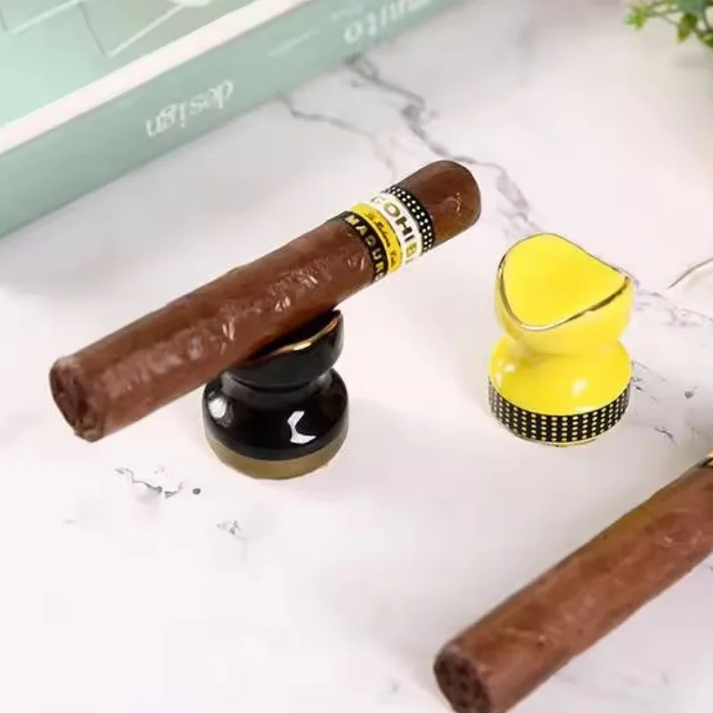 2Pcs Mini Single Cigar Holder Rack Ceramic Cigar Display Stand Travel Cigarette Holder Smoking Accessories
2Pcs Mini Single Cigar Holder Rack Ceramic Cigar Display Stand Travel Cigarette Holder Smoking Accessories