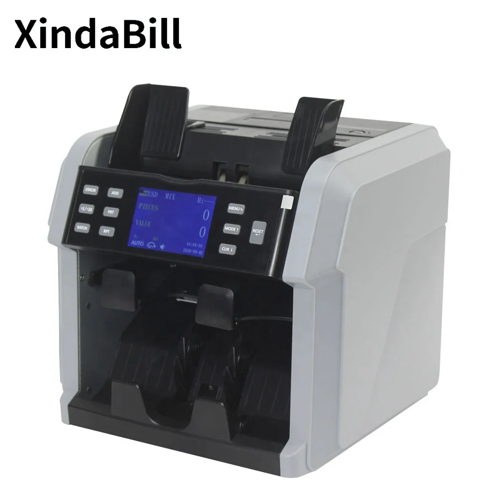 Two Pockets CIS Bill Counting Machine Cash Money Banknote Currency Mix Value Counter And Sorter XD-2400
Two Pockets CIS Bill Counting Machine Cash Money Banknote Currency Mix Value Counter And Sorter XD-2400