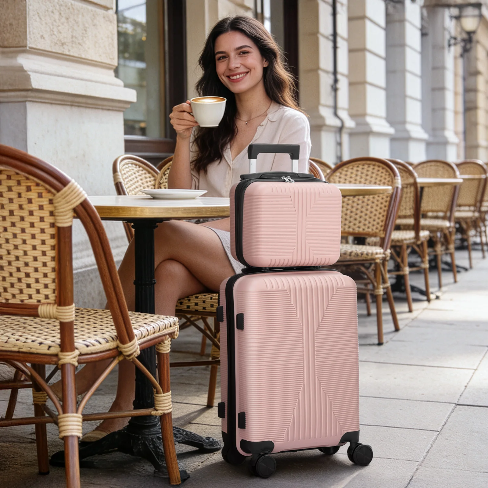 Non-TSA customs lock 2-in-1 PP trolley case 12in 20in PP rose gold
Non-TSA customs lock 2-in-1 PP trolley case 12in 20in PP rose gold