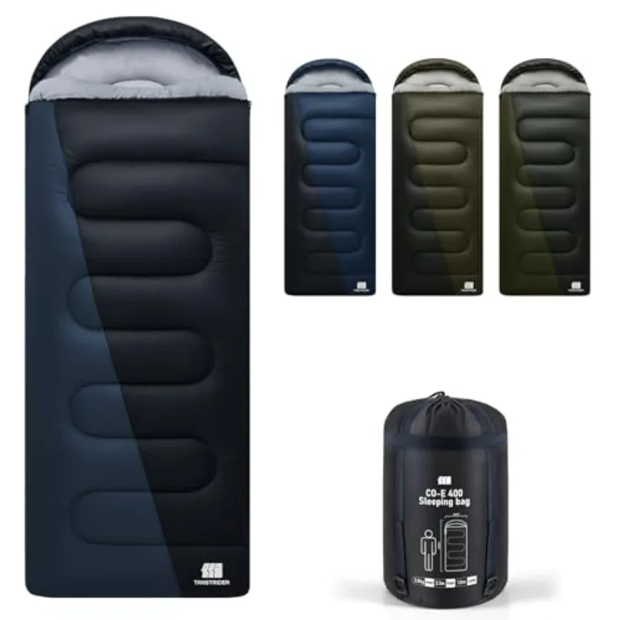 XXL winter sleeping bags for adults and kids, cold-weather 4-season camping gear in durable nylon with thermal insulation, blac
XXL winter sleeping bags for adults and kids, cold-weather 4-season camping gear in durable nylon with thermal insulation, blac