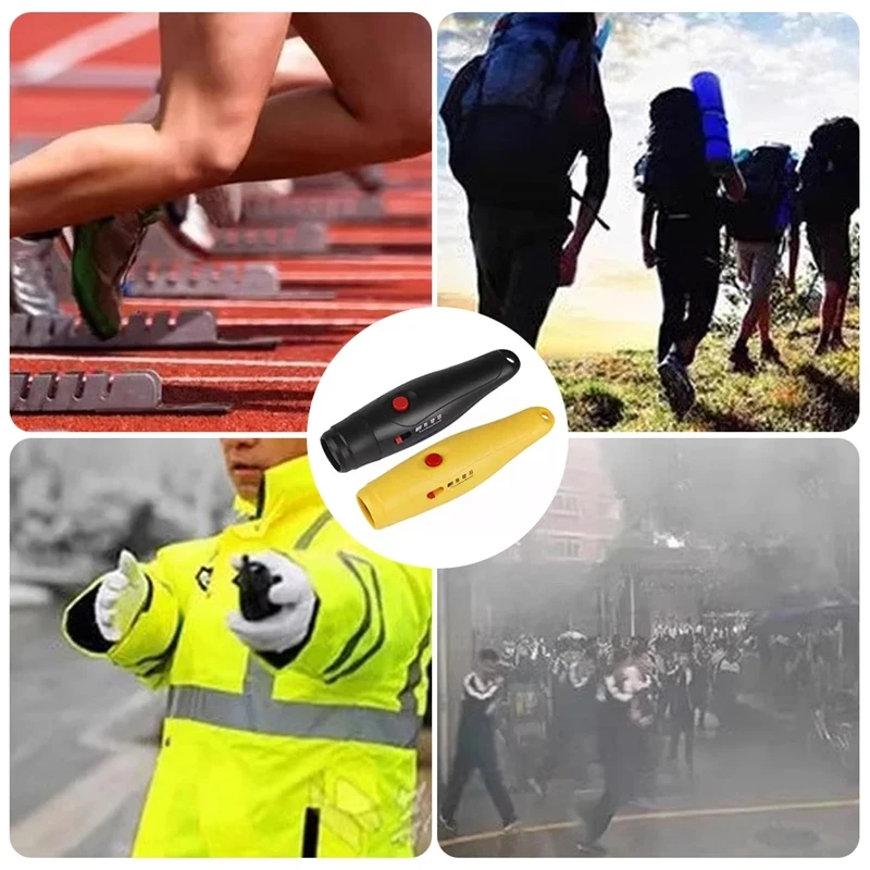 Электронный свисток с 3-мя звуковыми эффектами, свисток для тренеров со шнурком, подходит для занятий спортом на открытом воздухе, контроль движения, мяч, рефери
Электронный свисток с 3-мя звуковыми эффектами, свисток для тренеров со шнурком, подходит для занятий спортом на открытом воздухе, контроль движения, мяч, рефери