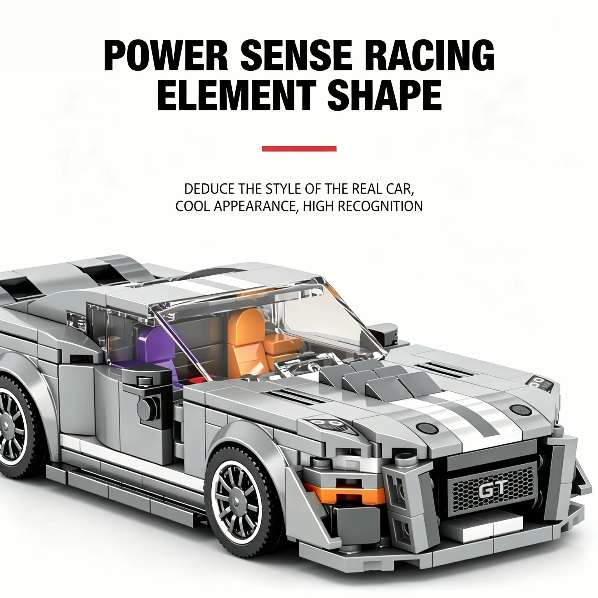 MOC GT500 Sports Car Technic Classic Building Blocks Children's DIY Toy Assembly Model Birthday Gift for Boys Decoration
MOC GT500 Sports Car Technic Classic Building Blocks Children's DIY Toy Assembly Model Birthday Gift for Boys Decoration