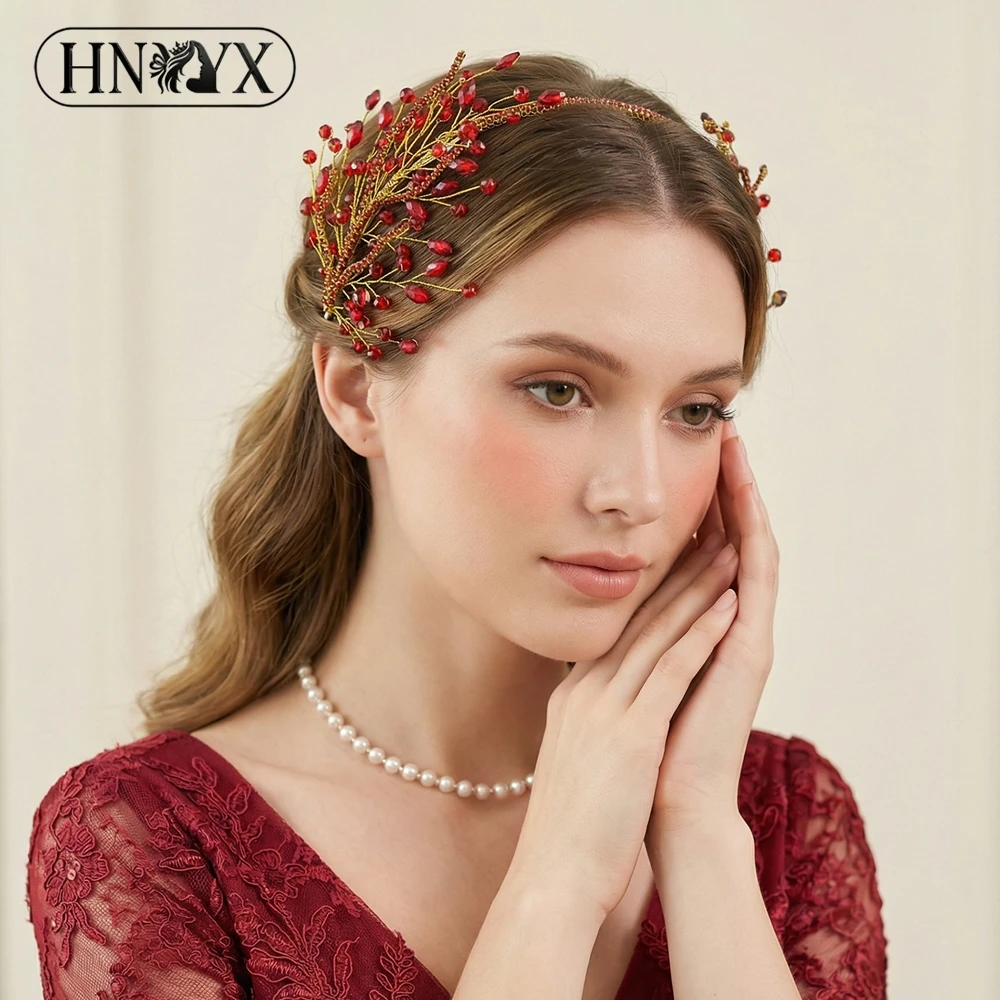 HNYYX Vintage Red Color Crystal Women Hair Hoop Bling Rhinestone Wedding Headband Hair Accessories Banquet Party Headwear A422
HNYYX Vintage Red Color Crystal Women Hair Hoop Bling Rhinestone Wedding Headband Hair Accessories Banquet Party Headwear A422