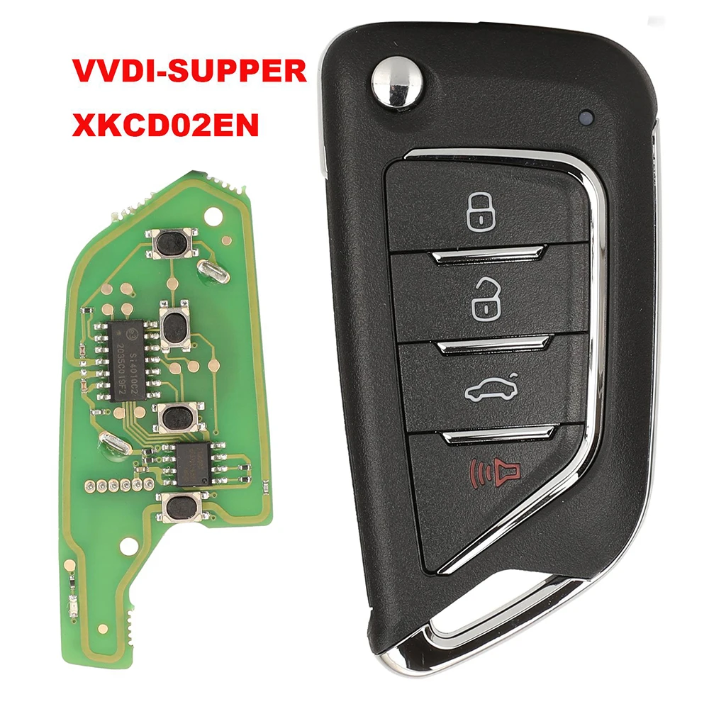 Jingyuqin New Xhorse Universal Remote Car Key With 4 Buttons For VVDI Tool/VVDI-Supper XKCD02EN
Jingyuqin New Xhorse Universal Remote Car Key With 4 Buttons For VVDI Tool/VVDI-Supper XKCD02EN