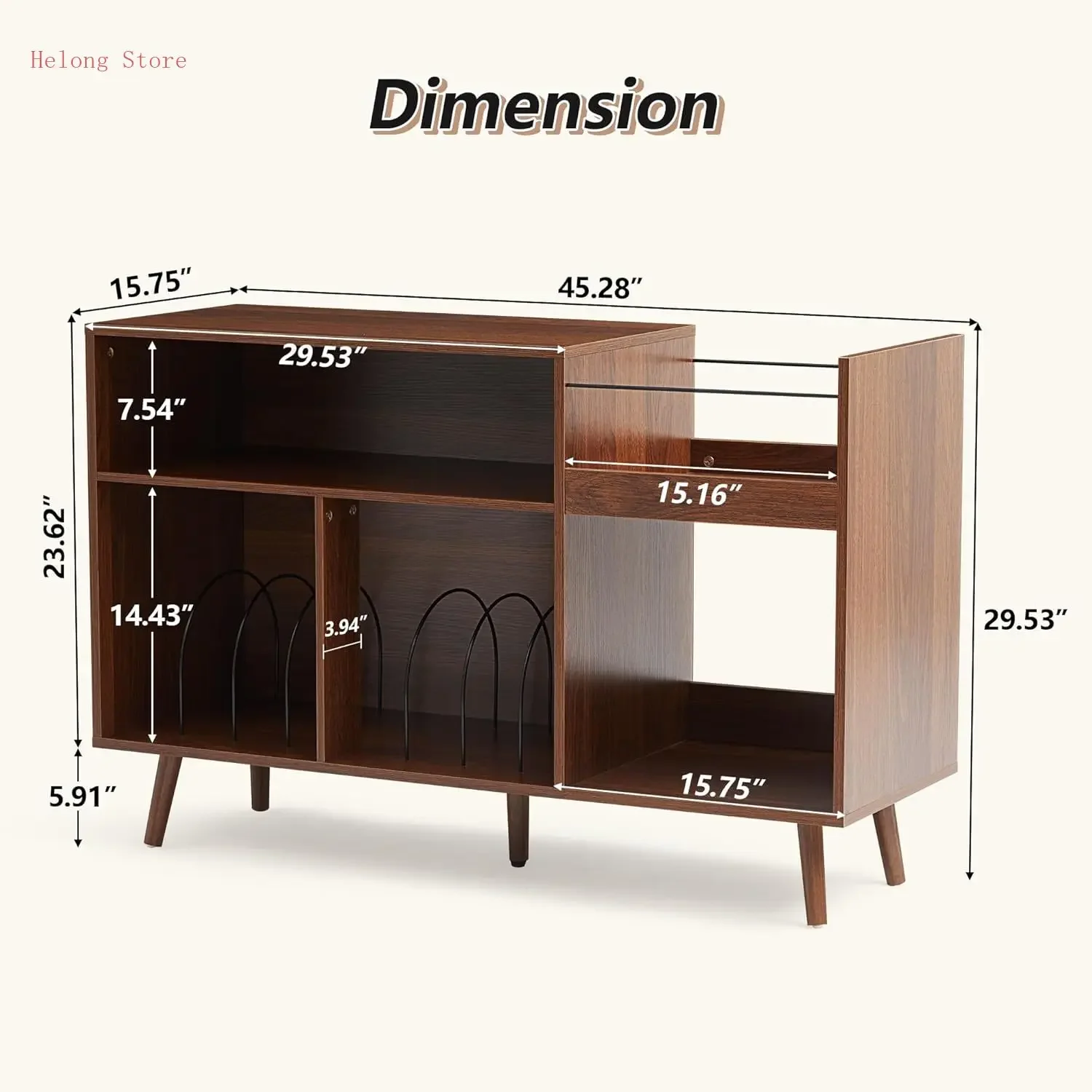 Large Record Player Stand, Mid Century Vinyl Record Display Stand, Turntable Stand with Storage, Record Player Holder Up
Large Record Player Stand, Mid Century Vinyl Record Display Stand, Turntable Stand with Storage, Record Player Holder Up
