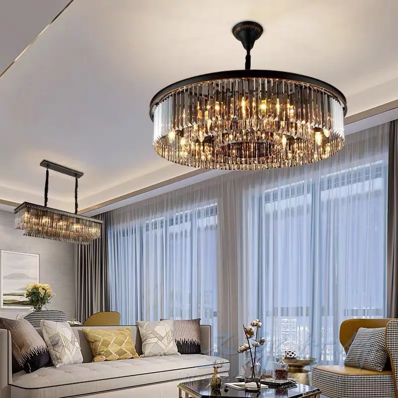 New Modern LED Crystal Chandelier American Living Dining Room Villa Hanging Light Bedroom Ceiling Pendant Lamp Home Decor Lustre
New Modern LED Crystal Chandelier American Living Dining Room Villa Hanging Light Bedroom Ceiling Pendant Lamp Home Decor Lustre