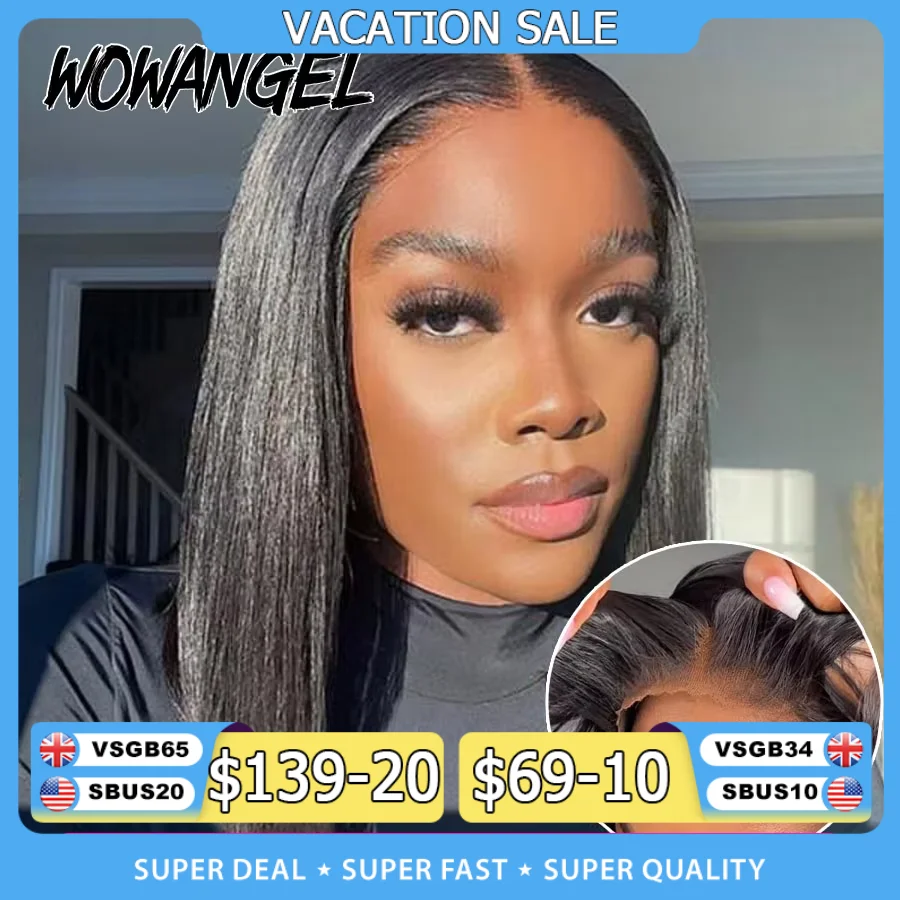 WOWANGEL 2X6 HD Lace Closure Wigs Deep Part Glueless Wig Ready to Wear 5x5 HD Lace Closure Human Hair Wigs Straight Bob Wigs
WOWANGEL 2X6 HD Lace Closure Wigs Deep Part Glueless Wig Ready to Wear 5x5 HD Lace Closure Human Hair Wigs Straight Bob Wigs