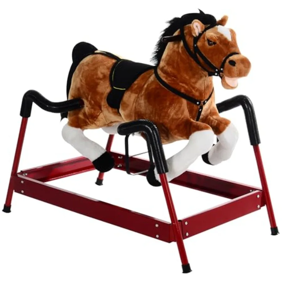 Durable Plush Toddlers Spring Rocking Horse Bouncing Rocker Toy with Realistic Sounds
Durable Plush Toddlers Spring Rocking Horse Bouncing Rocker Toy with Realistic Sounds