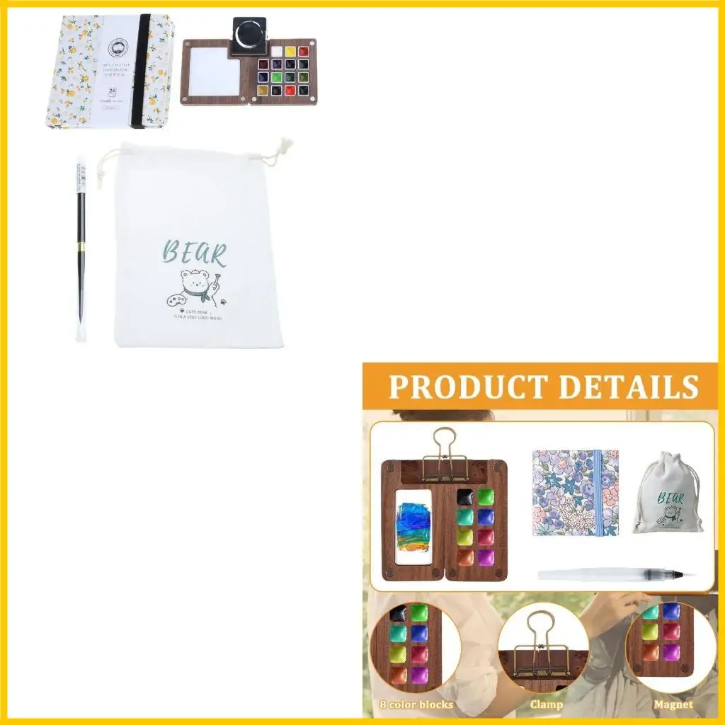 8/15 Colors Watercolor Paint Palettes Portable Sketchbook Palettes for Painters
8/15 Colors Watercolor Paint Palettes Portable Sketchbook Palettes for Painters