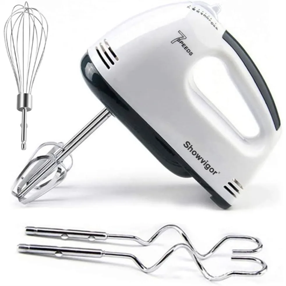 Electric Hand Mixer 180W 7 Adjustable Speeds With 5 Stainless Steel Accessories Turbo Boost Eject Button Handheld Mixer Whisk For Cakes Eggs
Electric Hand Mixer 180W 7 Adjustable Speeds With 5 Stainless Steel Accessories Turbo Boost Eject Button Handheld Mixer Whisk For Cakes Eggs
