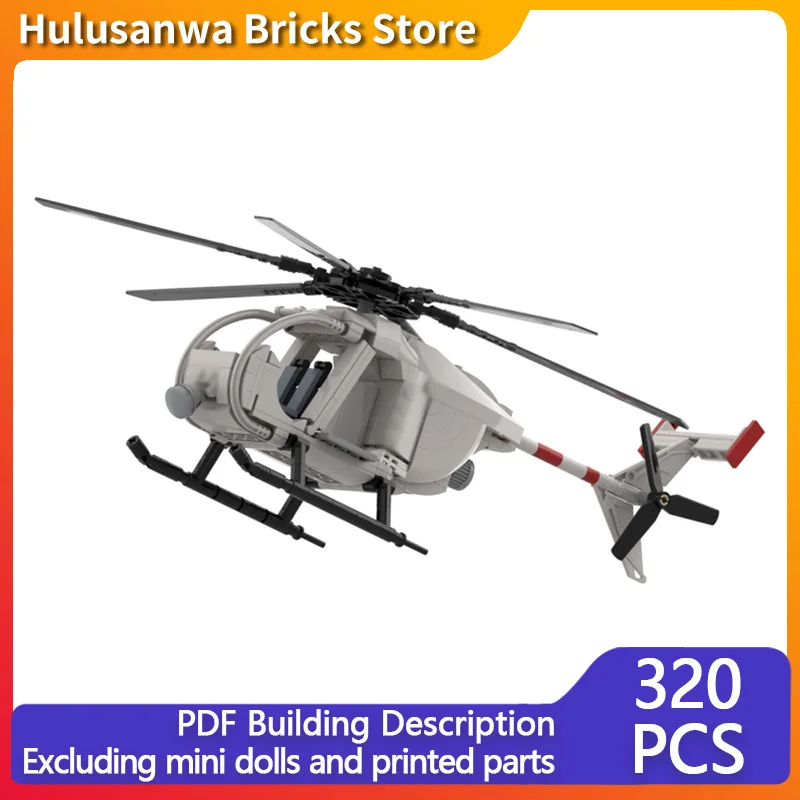 MH-6 Military Helicopters Model MOC Building Bricks War Equipment Modular Technology Gifts Holiday Assemble Children Toys Suit
MH-6 Military Helicopters Model MOC Building Bricks War Equipment Modular Technology Gifts Holiday Assemble Children Toys Suit