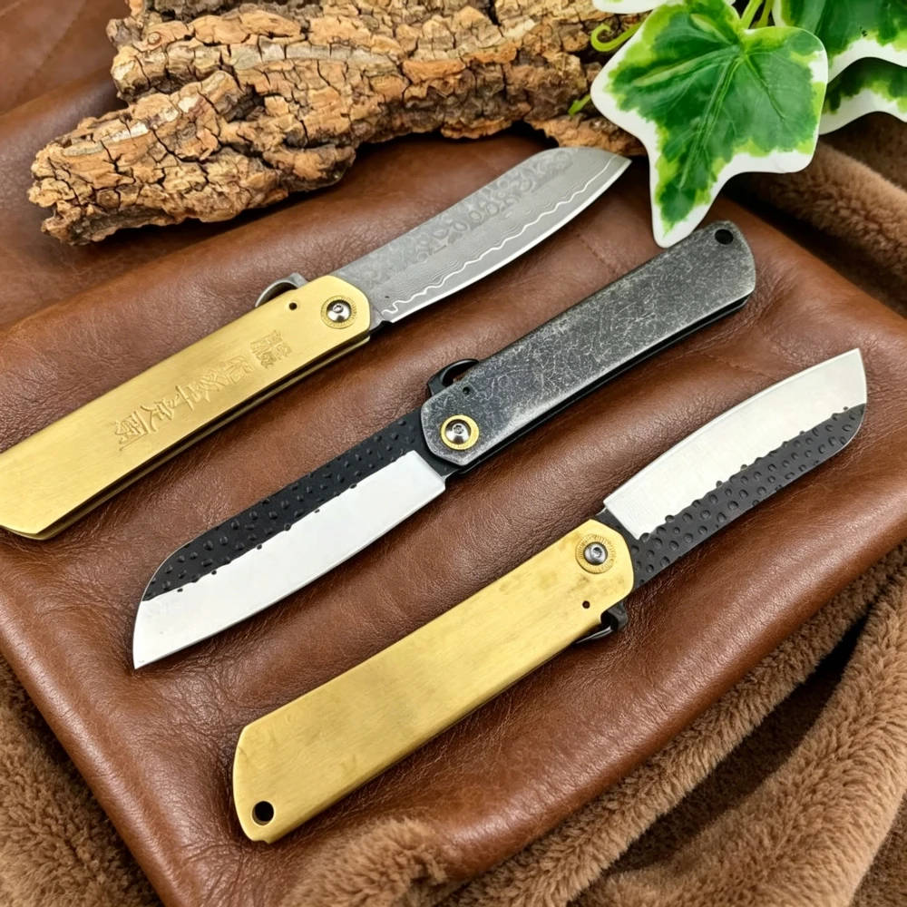 High-quality Outdoor Camping Fishing Folding Knife Higonokami Handmade Hiking Essential High-hardness Knives with Leather Sheath
High-quality Outdoor Camping Fishing Folding Knife Higonokami Handmade Hiking Essential High-hardness Knives with Leather Sheath
