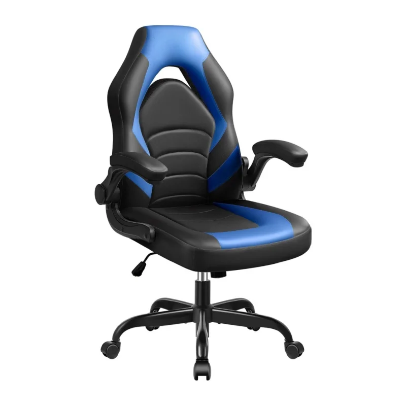 Leather High-Back Home Office Desk Chair with Flip-Up Arms, Ergonomic Padded Rolling Wheels Swivel Tilt Gamer Computer Chair
Leather High-Back Home Office Desk Chair with Flip-Up Arms, Ergonomic Padded Rolling Wheels Swivel Tilt Gamer Computer Chair