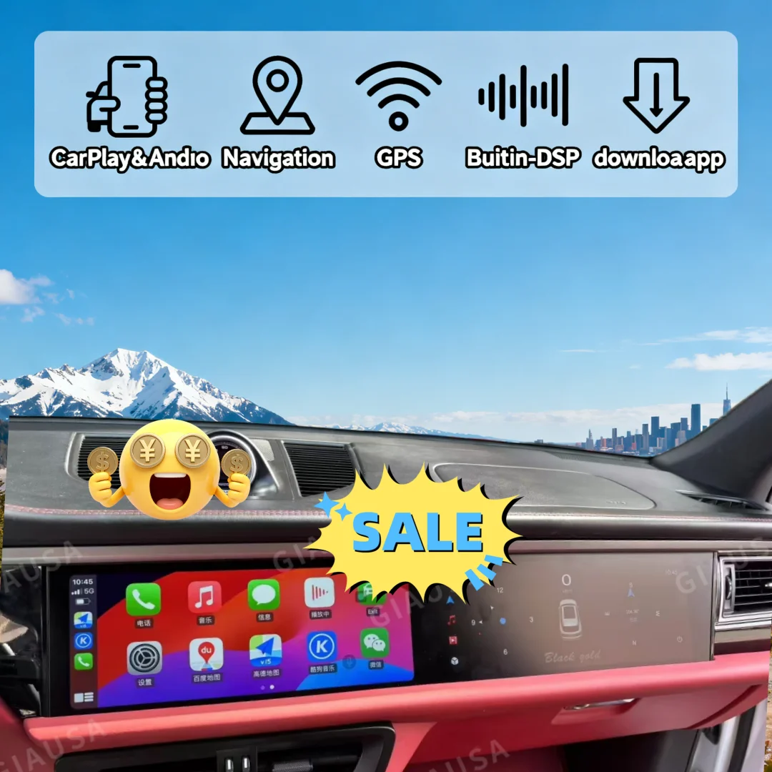 12.3+12.3inch Dual Screen Radio Android For Porsche Macan 2011-2017 Carplay 2din Car GPS Multimedia Video Player Radio Head Unit
12.3+12.3inch Dual Screen Radio Android For Porsche Macan 2011-2017 Carplay 2din Car GPS Multimedia Video Player Radio Head Unit