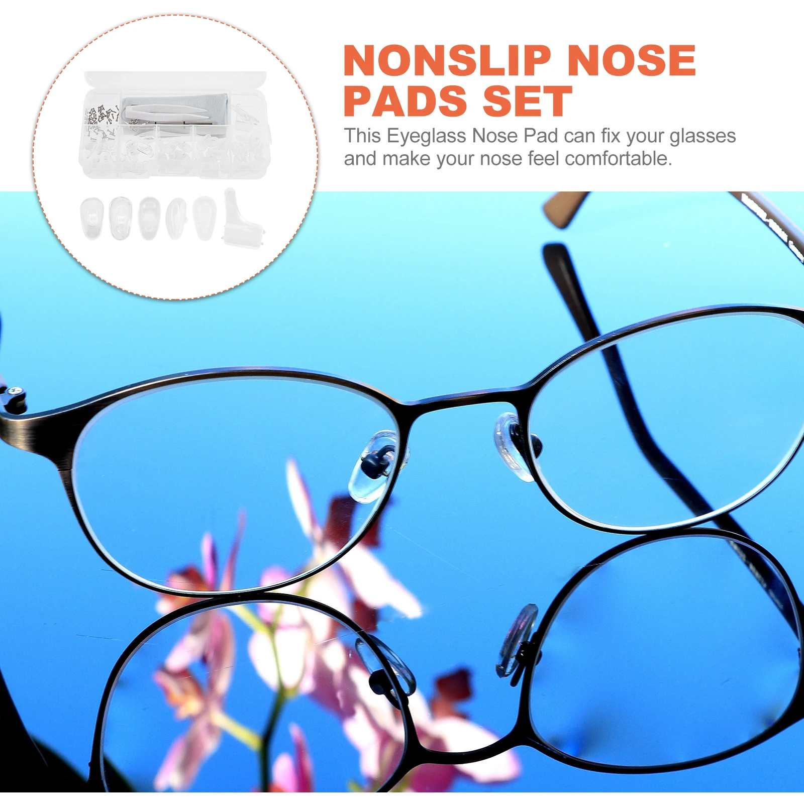 Nose Pad Set Glasses Accessories Reusable Silicone Comfortable Nonslip Eyeglass Nose Pads Replacement Glass Frame Supports
Nose Pad Set Glasses Accessories Reusable Silicone Comfortable Nonslip Eyeglass Nose Pads Replacement Glass Frame Supports