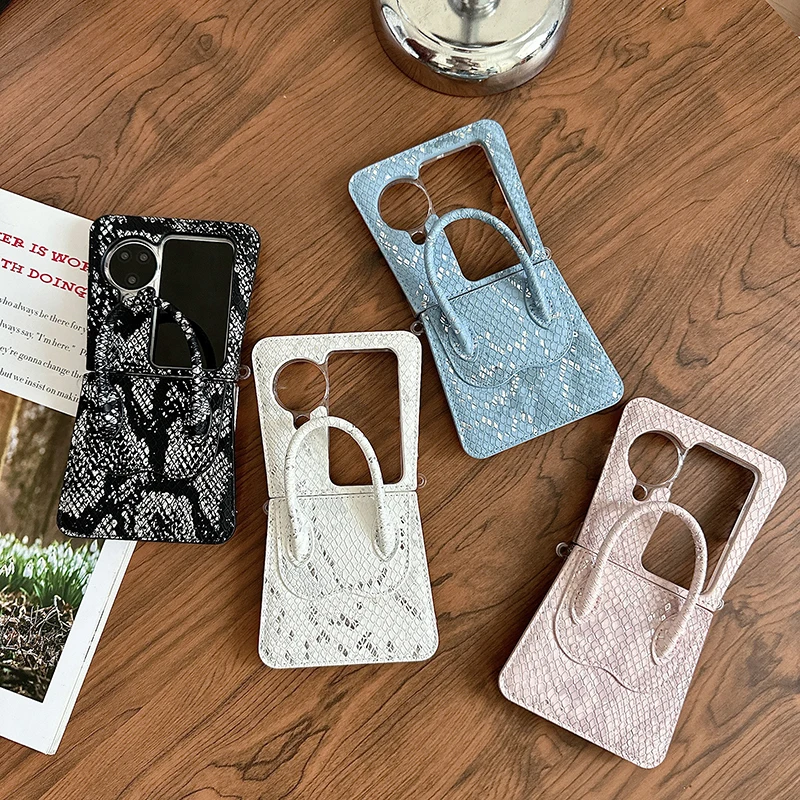 Case For OPPO Find N3 Flip DIY Portable Rope With Colorful Snake Skin Pattern Small Waist PU Leather Mobile Phone Case Cover
Case For OPPO Find N3 Flip DIY Portable Rope With Colorful Snake Skin Pattern Small Waist PU Leather Mobile Phone Case Cover