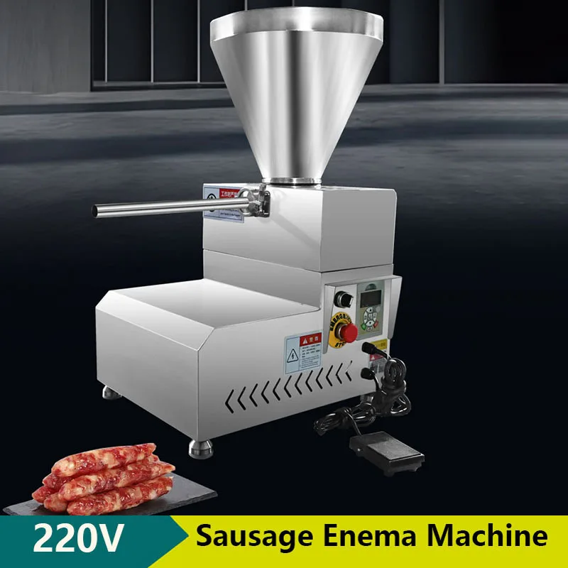 New Electric Sausage Filling Stuffer Commercial Sausage Filler 15kg Large Capacity Hopper Sausage Enema Machine Stainless Steel
New Electric Sausage Filling Stuffer Commercial Sausage Filler 15kg Large Capacity Hopper Sausage Enema Machine Stainless Steel