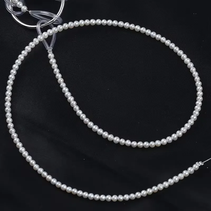 3-3.5mm Natural Freshwater Pearl White Near-round Bead String Making DIY Necklace Bracelet Jewelry Accessories 1Strand
3-3.5mm Natural Freshwater Pearl White Near-round Bead String Making DIY Necklace Bracelet Jewelry Accessories 1Strand