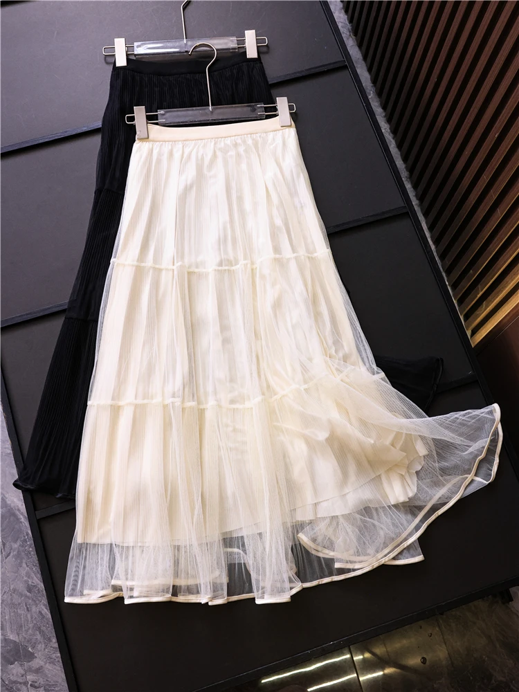 Slimming Color Elastic Waist Midi Skirt A-Line Pleated Commuter Versatile Women's Half Body Skirt Z881 Polyester Fiber
Slimming Color Elastic Waist Midi Skirt A-Line Pleated Commuter Versatile Women's Half Body Skirt Z881 Polyester Fiber