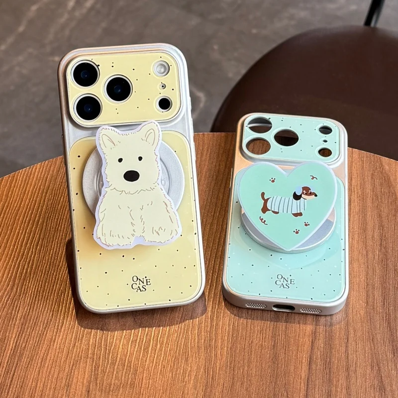 Korean Polka Dots Magnetic Phone Case For iPhone 17 Pro 16 15 Pro Max Cover with Dog Stand Fashion Plating Cute Cartoon Cases Fu
Korean Polka Dots Magnetic Phone Case For iPhone 17 Pro 16 15 Pro Max Cover with Dog Stand Fashion Plating Cute Cartoon Cases Fu