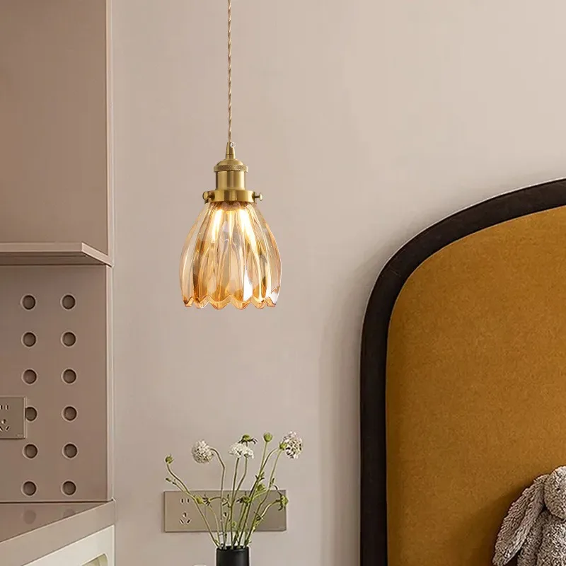 Medieval Flower Pendant Lights Bedroom Bedside Lamp American Retro Restaurant Bar Brown Glass Lights
Medieval Flower Pendant Lights Bedroom Bedside Lamp American Retro Restaurant Bar Brown Glass Lights
