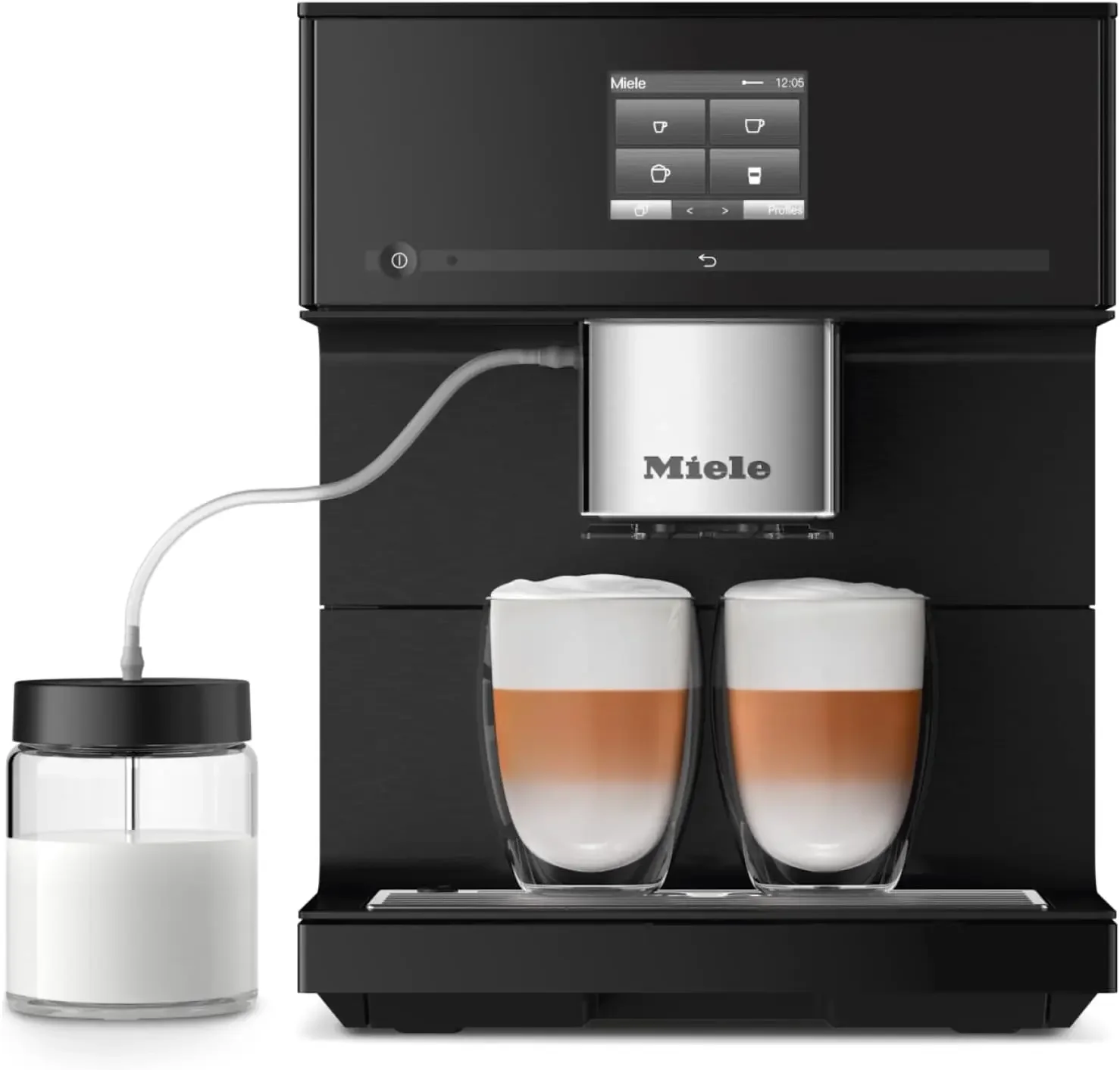 AromaticSystem, 10 individual profiles, DoubleShot, CupSensor, WiFi-compatible, automatic descaling, in Obsidian Black
AromaticSystem, 10 individual profiles, DoubleShot, CupSensor, WiFi-compatible, automatic descaling, in Obsidian Black
