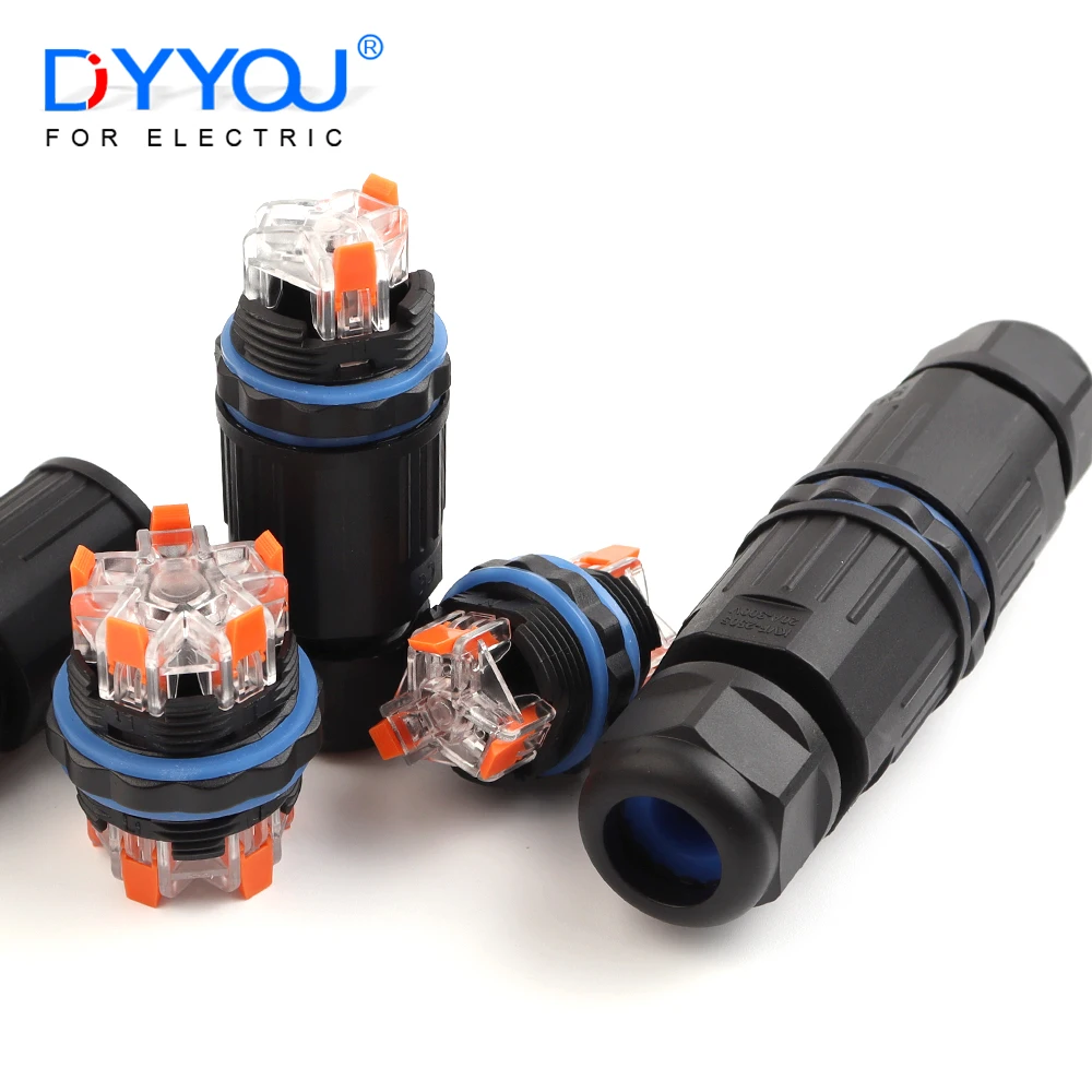 IP68 Waterproof Cable Connector Quick lever Terminal Adapter 2/3/4/5 Pin Electrical Wire Connector Outdoor garden LED lighting
IP68 Waterproof Cable Connector Quick lever Terminal Adapter 2/3/4/5 Pin Electrical Wire Connector Outdoor garden LED lighting