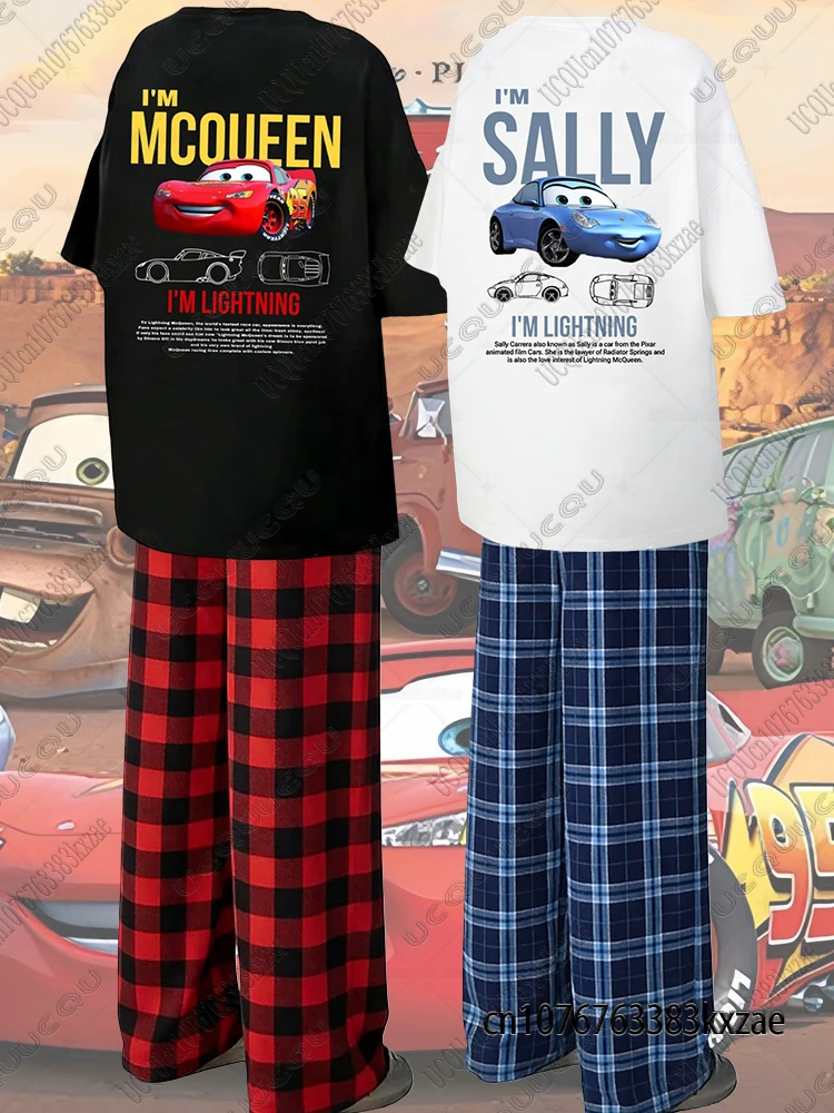 Летние хлопковые футболки и пижамные брюки с изображением Лайтни Макквейна и Салли, комплекты оверсайз для пар, домашняя одежда для женщин и мужчин
Летние хлопковые футболки и пижамные брюки с изображением Лайтни Макквейна и Салли, комплекты оверсайз для пар, домашняя одежда для женщин и мужчин