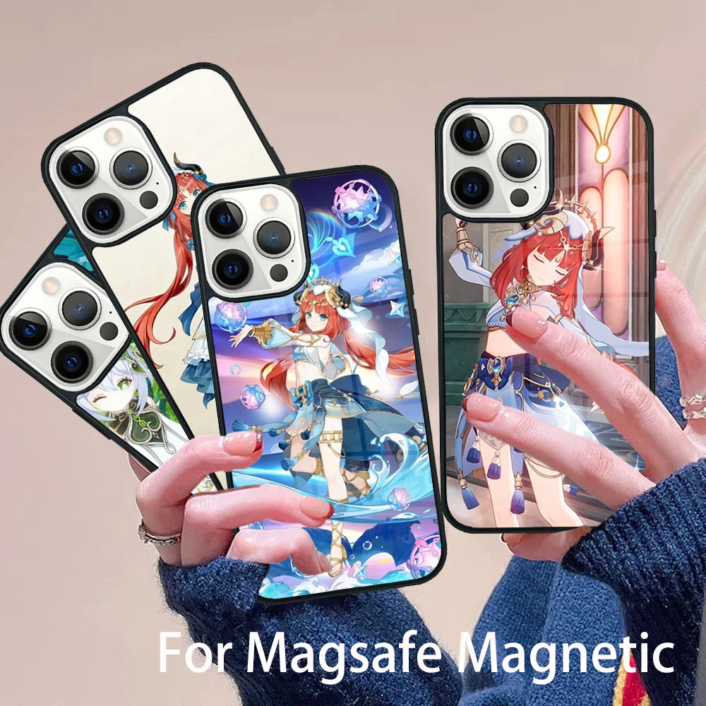Genshin Nilou Phone Case Magesafe Magnetic Wireless Charge Cover For IPhone 16 11 12 13 14 15 Pro Max Plus Mini
Genshin Nilou Phone Case Magesafe Magnetic Wireless Charge Cover For IPhone 16 11 12 13 14 15 Pro Max Plus Mini