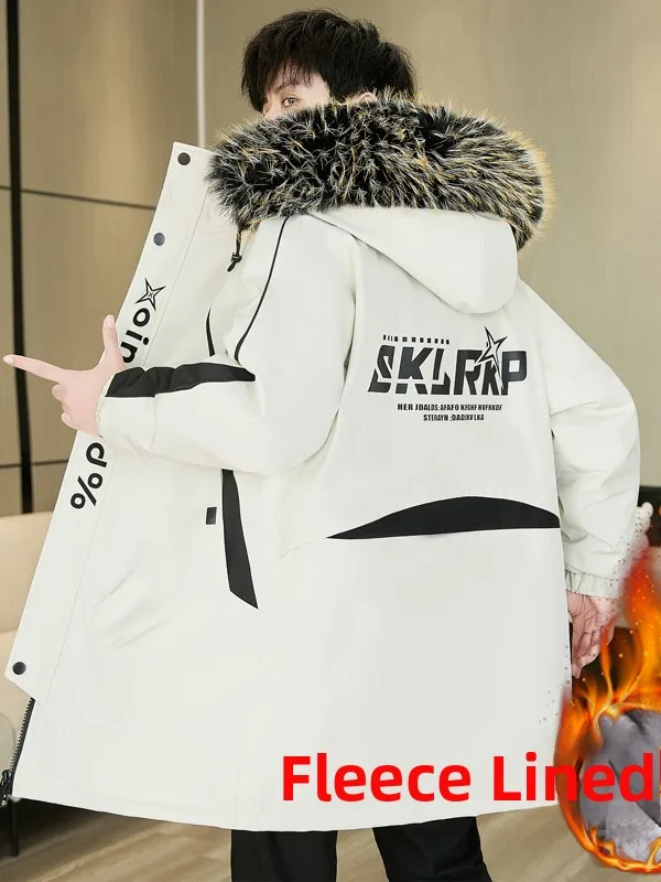 Зимнее мужское хлопковое пальто средней длины на подкладке с меховым воротником и капюшоном, модное брендовое пальто-парка, молодежное хлопковое пальто
Зимнее мужское хлопковое пальто средней длины на подкладке с меховым воротником и капюшоном, модное брендовое пальто-парка, молодежное хлопковое пальто