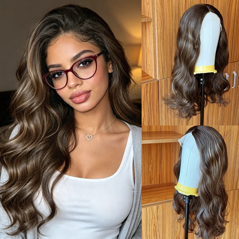 Stock Honey Caramel Blonde Synthetic Lace Wig Heat Resistant Ash brown Wig Darker Roots Money Piece Highlights Long Lace Wigs
Stock Honey Caramel Blonde Synthetic Lace Wig Heat Resistant Ash brown Wig Darker Roots Money Piece Highlights Long Lace Wigs