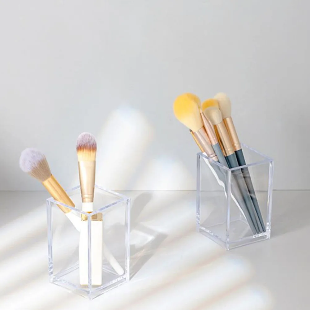 2Pcs Clear Brush Holder Storage Make Up Brush Organizer Stands Box Acrylic Pen Organizer Container Vanity Desk Tidy cosmetics
2Pcs Clear Brush Holder Storage Make Up Brush Organizer Stands Box Acrylic Pen Organizer Container Vanity Desk Tidy cosmetics