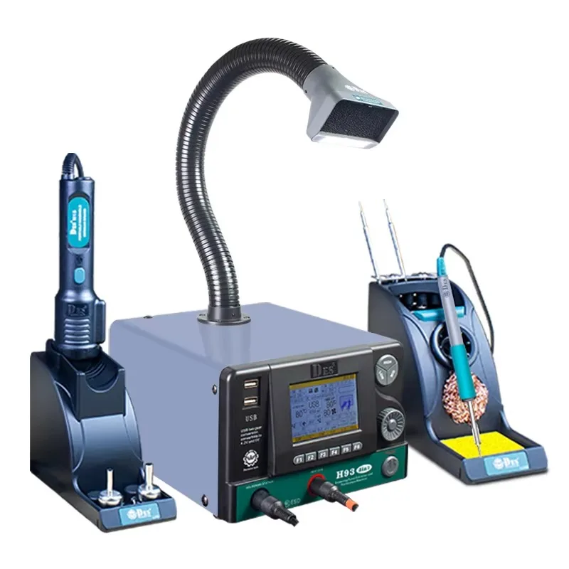 Hot Sale DES H93B Desoldering Station Digital Display Three-in-one Electric Soldering Iron air Gun Smoking Instrument
Hot Sale DES H93B Desoldering Station Digital Display Three-in-one Electric Soldering Iron air Gun Smoking Instrument
