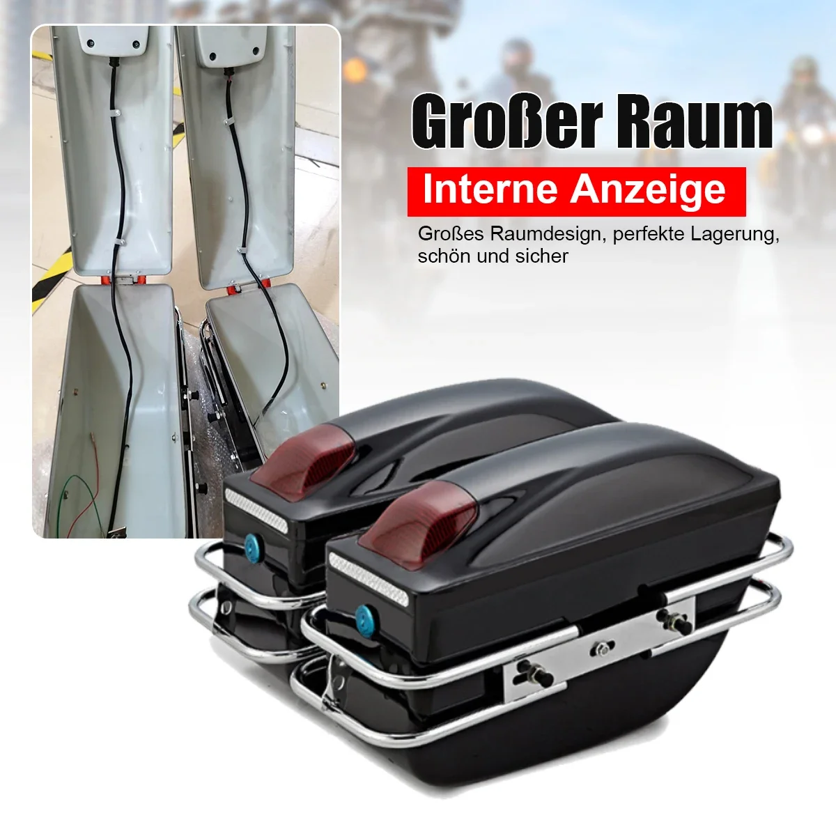 Motorcycle Trunk Case Travel Luggage Storage Box Headlight hard box saddle bag suspension box Honda/Yamaha/Suzuki Black
Motorcycle Trunk Case Travel Luggage Storage Box Headlight hard box saddle bag suspension box Honda/Yamaha/Suzuki Black