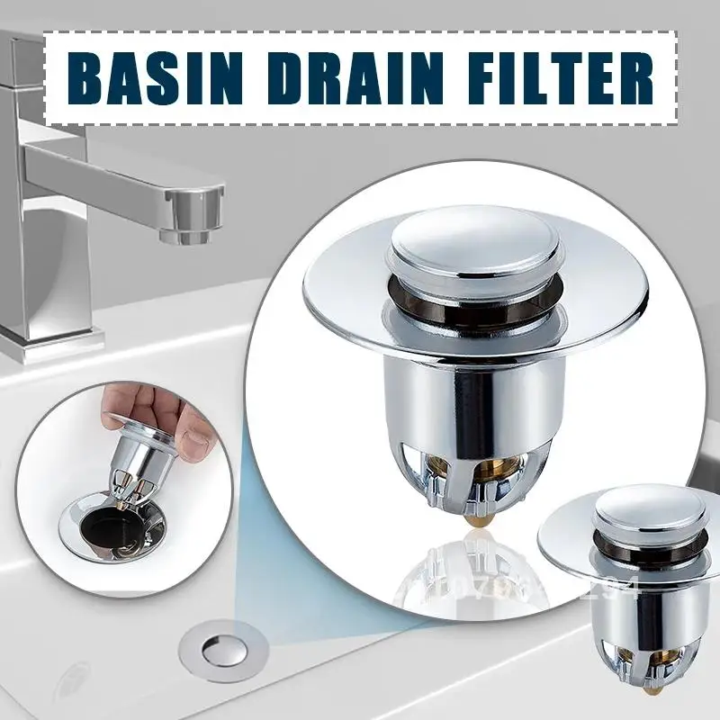 Mitimal® Brass ABS Universal Pop-Up Bounce Core Basin Drain Filter Hair Catcher Deodorant Bath Stopper Kitchen Bathroom Tool
Mitimal® Brass ABS Universal Pop-Up Bounce Core Basin Drain Filter Hair Catcher Deodorant Bath Stopper Kitchen Bathroom Tool