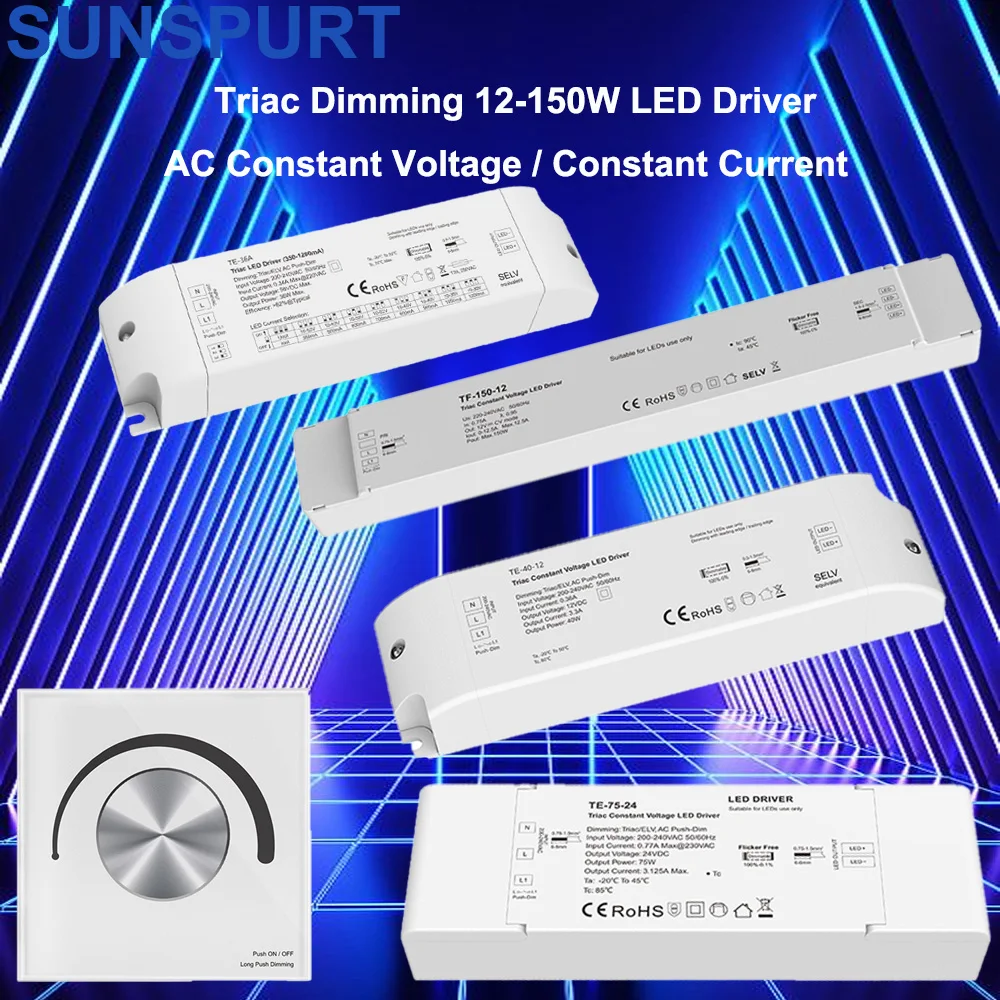 5Triac LED Smart Driver Dimmable Constant Voltage AC220V DC12V/24V 1CH 40W/75W PWM Digital Triac Driver Dimming for LED Lighting
5Triac LED Smart Driver Dimmable Constant Voltage AC220V DC12V/24V 1CH 40W/75W PWM Digital Triac Driver Dimming for LED Lighting