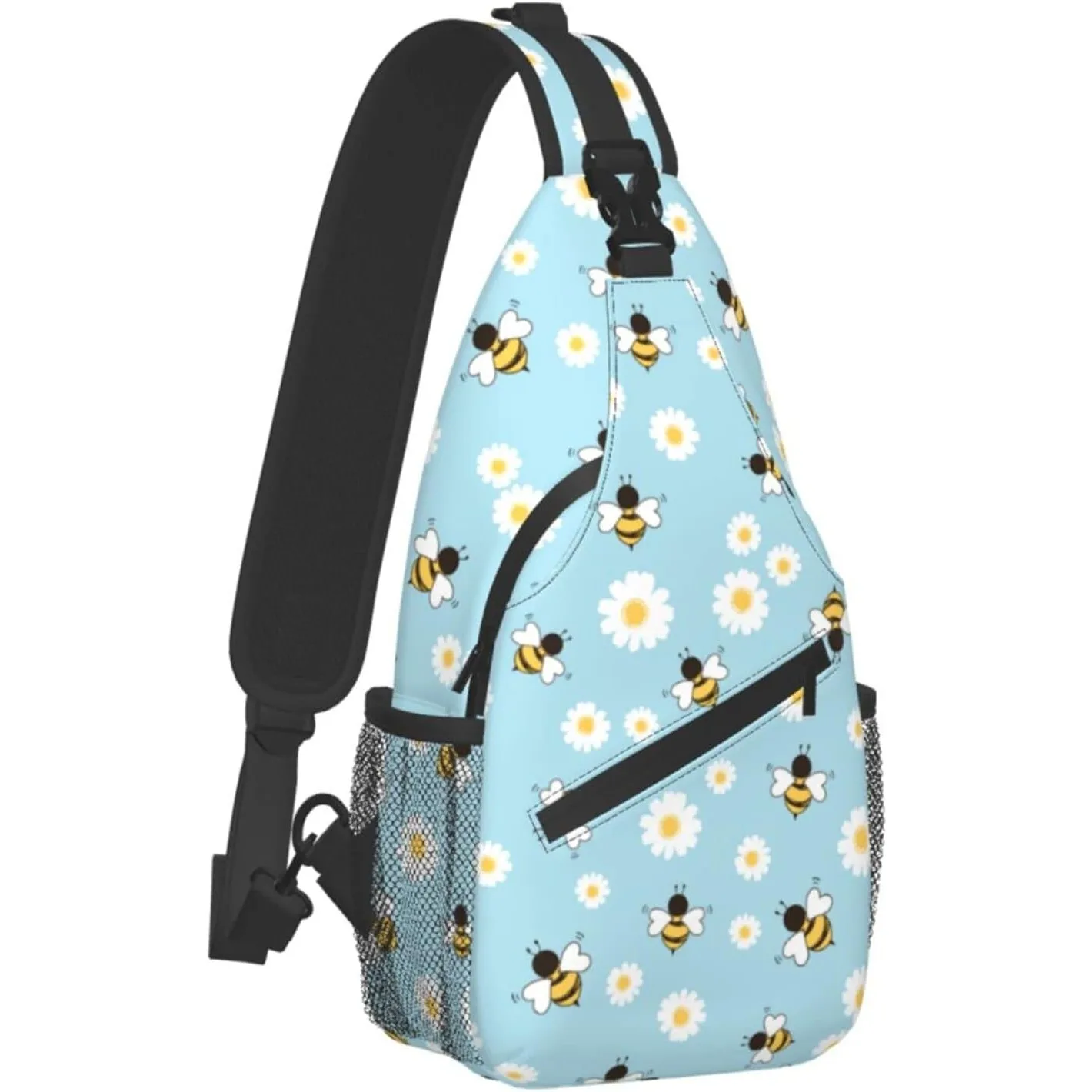 Bees Flower Sling Bag Crossbody Travel Hiking Chest Backpack Shoulder Daypack for Women Men One Size
Bees Flower Sling Bag Crossbody Travel Hiking Chest Backpack Shoulder Daypack for Women Men One Size