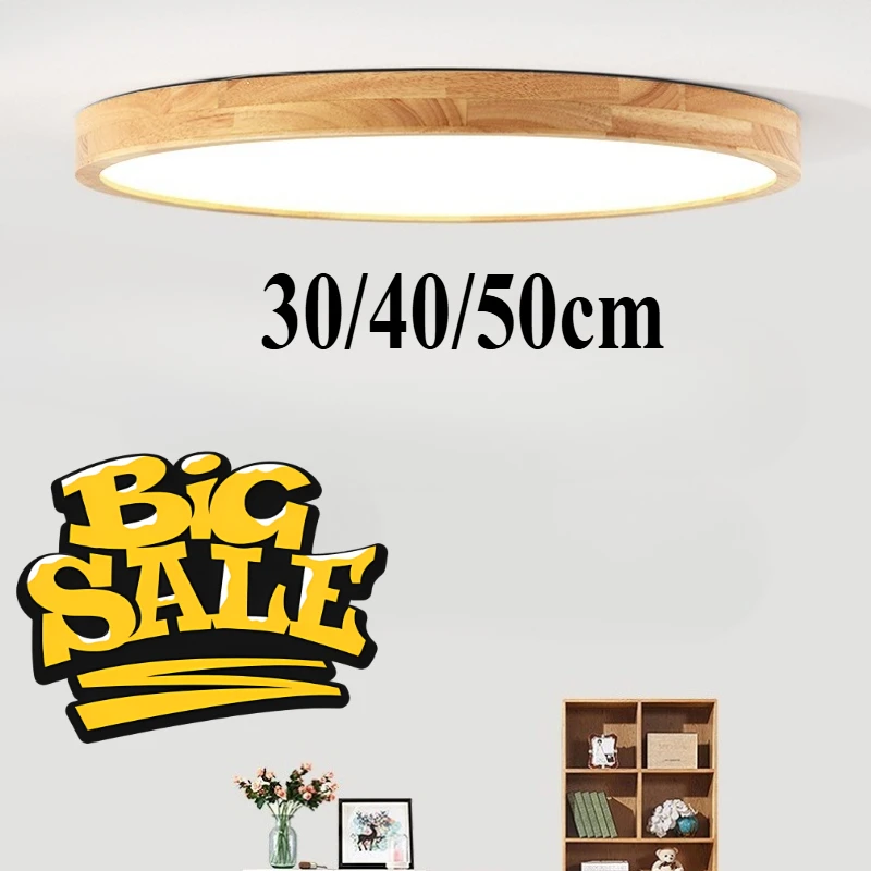 Nordic Ultra-thin Acrylic LED Wooden Ceiling Lamp for Living Room Bedroom Ceiling Lamp Wood Fixture Lamp 30/40/50cm
Nordic Ultra-thin Acrylic LED Wooden Ceiling Lamp for Living Room Bedroom Ceiling Lamp Wood Fixture Lamp 30/40/50cm