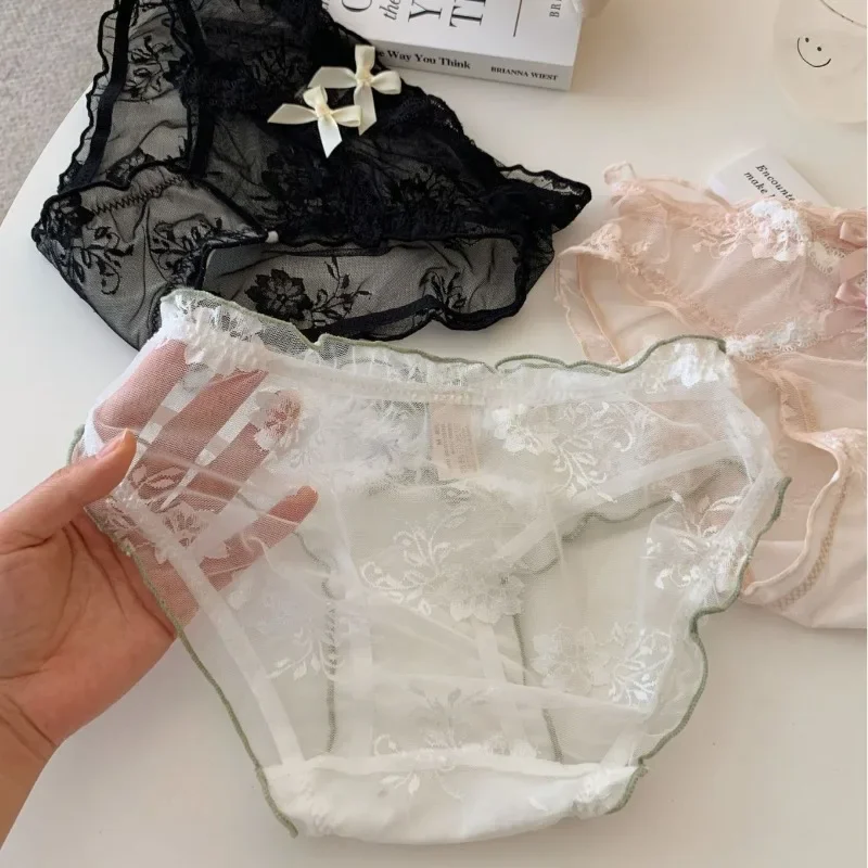 SP & CITY сетчатое сексуальное женское нижнее белье с цветочной вышивкой, хлопковые трусики с милым бантом, прозрачные трусы для милых девочек
SP & CITY сетчатое сексуальное женское нижнее белье с цветочной вышивкой, хлопковые трусики с милым бантом, прозрачные трусы для милых девочек