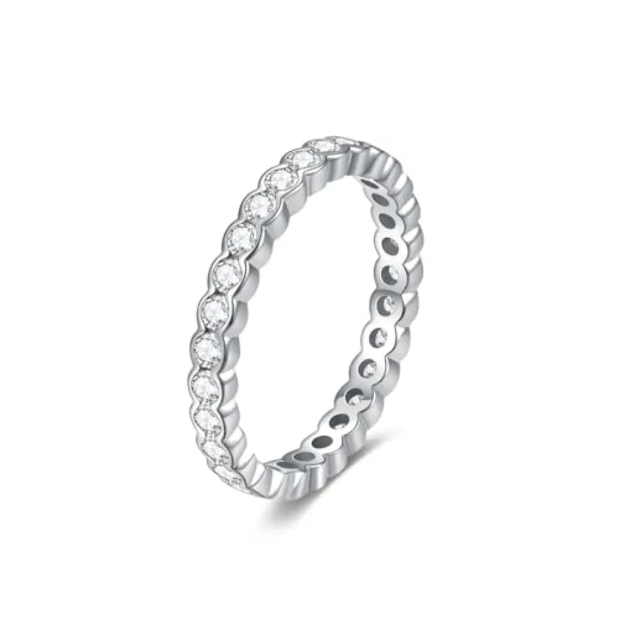 Forever With You Wedding Band for Her Lab Created Moissanite Eternity Ring, S925 Stering Silver Timeless Commitment Promise Rin
Forever With You Wedding Band for Her Lab Created Moissanite Eternity Ring, S925 Stering Silver Timeless Commitment Promise Rin