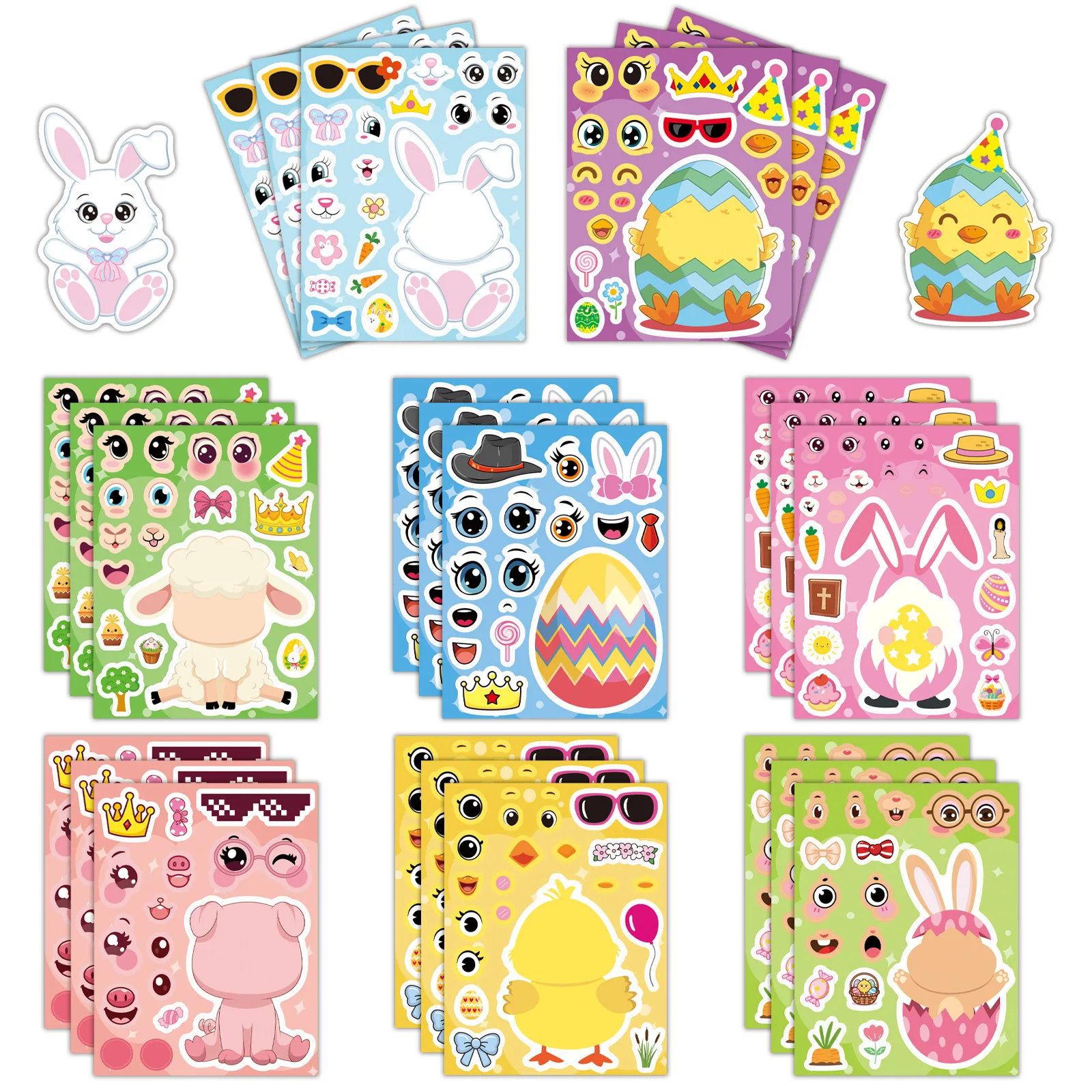 8pcs Easter Cute Cartoon Character Puzzle Stickers Waterproof Decals Stickers For Notebook Phone Suitcase Diy Stickers Toys Gift
8pcs Easter Cute Cartoon Character Puzzle Stickers Waterproof Decals Stickers For Notebook Phone Suitcase Diy Stickers Toys Gift